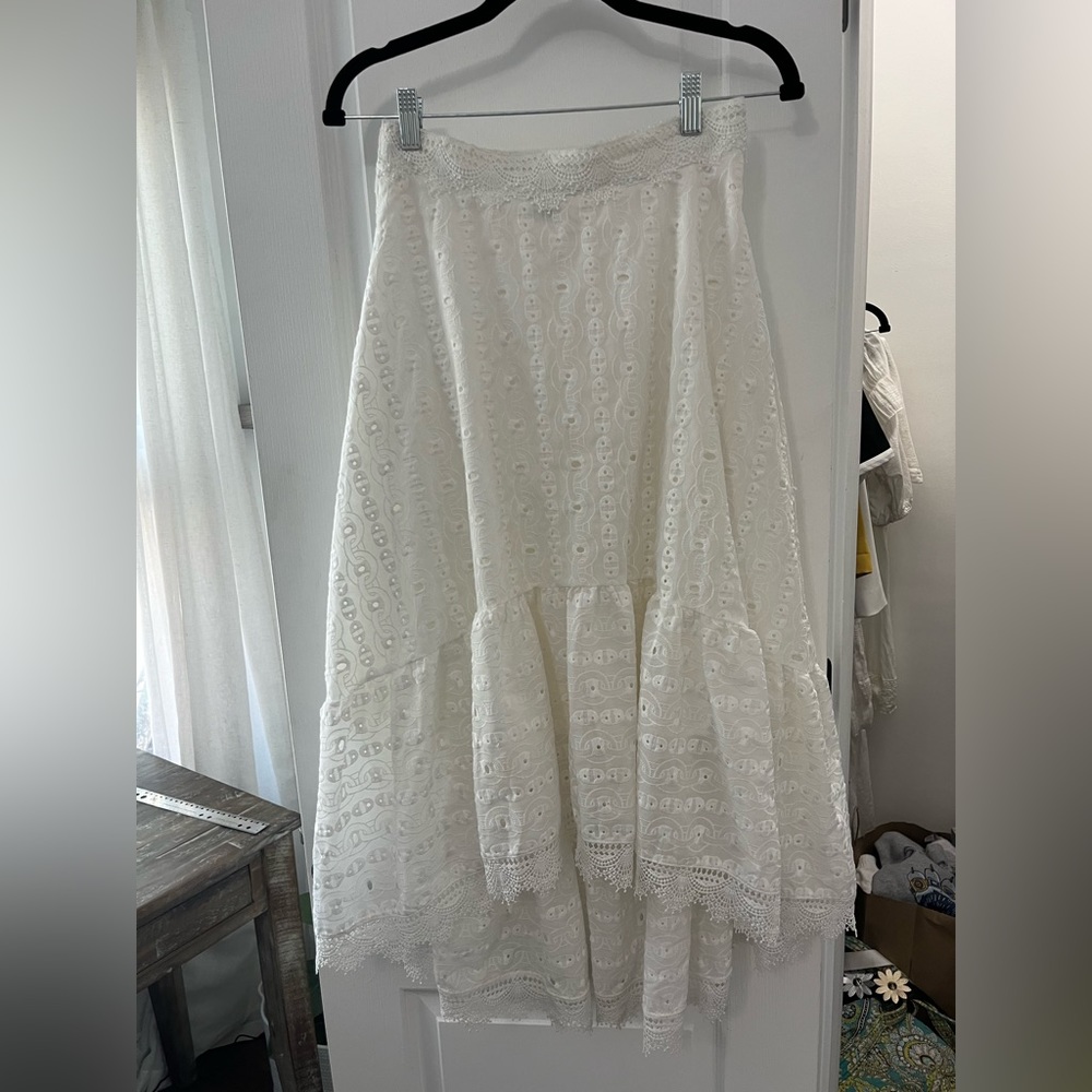 White Beulah London Lace Skirt
